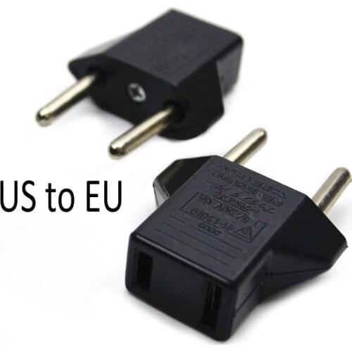 Universal American European Power Plug Adapter USA US To EU Europe Adapter Plug Travel Converter Lamp Holder Converters