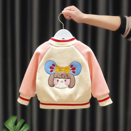 Spring girl baby clothes kids birthday sweater cardigan jacket for girls children clothing outfit baseball sports hoodies coats