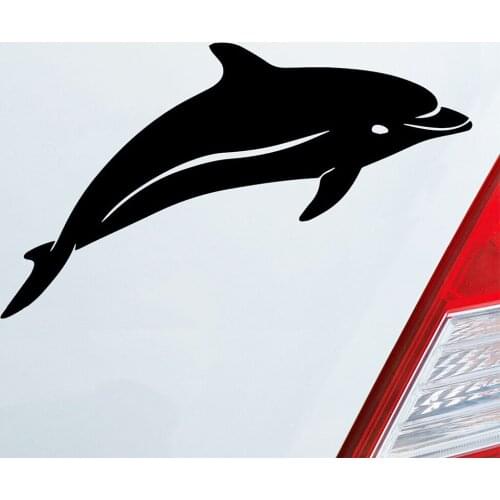 18*10.5cm Auto Aufkleber Delphin Delfin Fisch Tier Funny Car Window Bumper Novelty JDM Drift Vinyl Decal Sticker