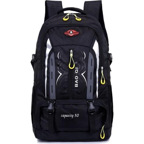 50L Waterproof Hiking Rucksack Sports Backpack Outdoor Climbing School Bag Unisex Camping Trekking Travel For Men Women Male