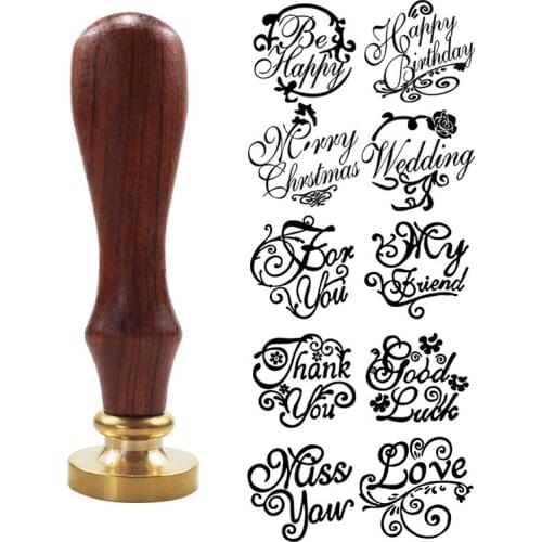Wax Seal Stamp Kit Custom Stamp Wedding Stamp Wedding Invitation Stamp Letter Stamp Blessing Wax Seal Gifts For Friends Happy B