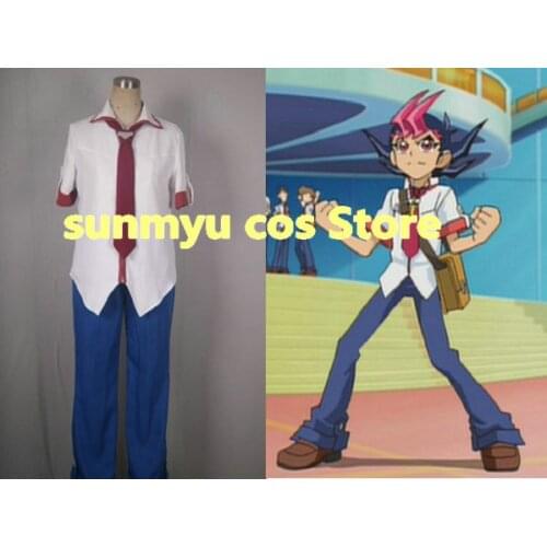 Yu-Gi-Oh!ZEXAL Tsukumo Yuma Yuma Tsukumo Cosplay Costume,Size customizable,Halloween performance wholesale