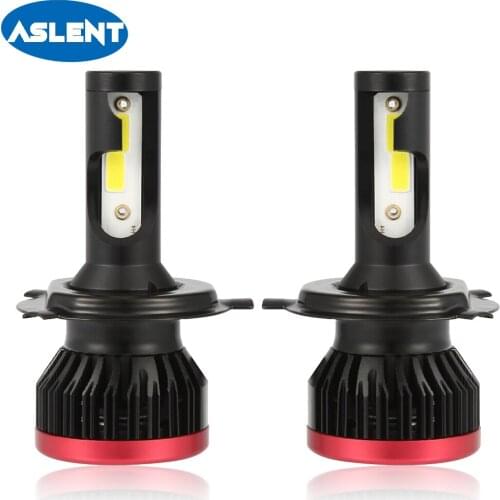Aslent 2Pcs mini H4 H7 LED H11 H8 H1 HB4 H3 HB3 9005 9006 LED Headlight 20000lm 6500K Bulbs for Car Lamp Auto Fog Lights White