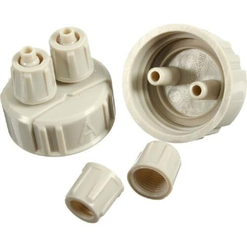 2pcs Aquarium Bottle Cap For DIY CO2 Generator System Diffuser Kit Air Tube Kit Tool Supply For Fish Tank Water Plant