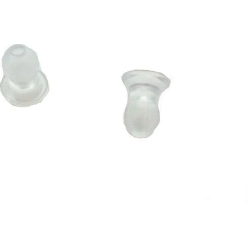 50PCS/LOT Transparent Silicone Eartips For All Acoustic Tube Earpiece