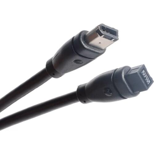 9 Pin / 6 Pin Beta Firewire 800 to Firewire 400 9 Pin / 6 Pin Cable IEEE 1394B Black Color 1.8M 3M 5M