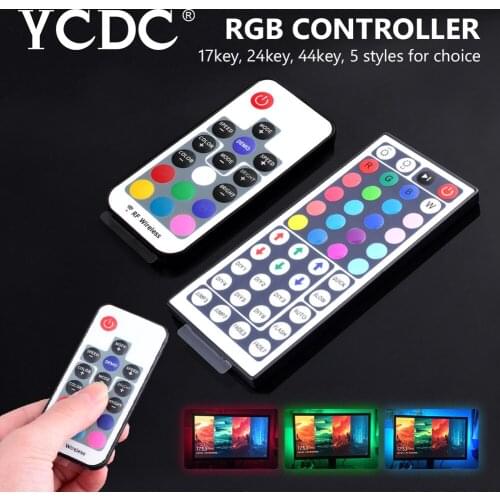 17/24/44 Key Wireless Remote Controller RGB LED Strip Light DC 12V Light Strip Controller For 3528 5050 RGB LED Strip Lights