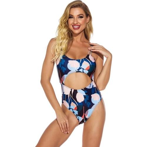 One Piece Swimwear Vintage Brazilian High Waisted Push Up Bikini Sexy Crochet Swimwear Hollow Out Lady One-Piece Swimsuits