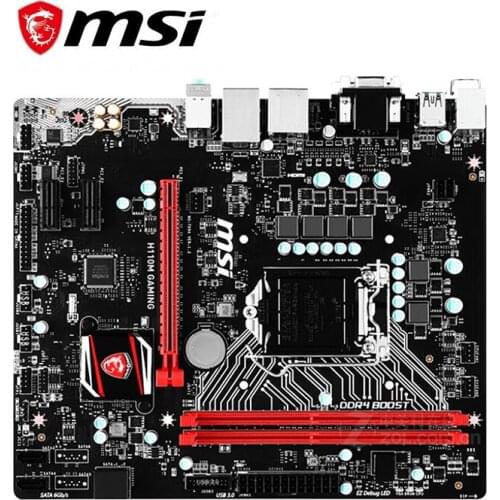 For MSI H110M GAMING Motherboard LGA 1151 DDR4 For Intel H110 H110M Desktop Mainboard SATA III USB3.0 PCI-E X16 3.0 Used