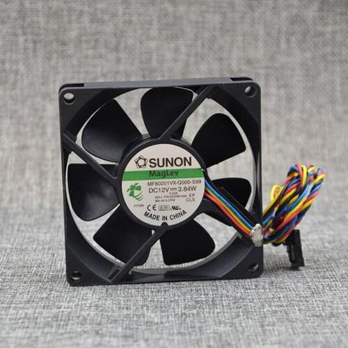 FOR SUNON MF80201VXQ000S9912V3.84W4 Wire 80258CM Dell Fan