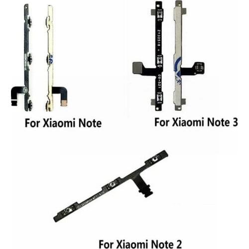 High Quality Volume Button Flex Cable For Xiaomi Mi Note / Note 2 / Note 3 Phone Power On Off Key Flex Cable