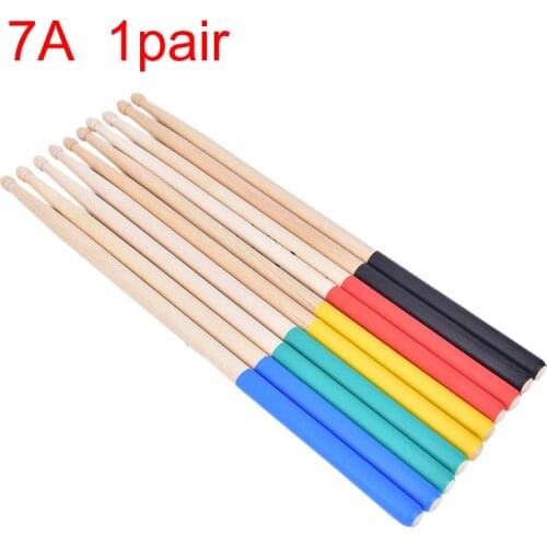 IRIN 1 Pair 7A Maple Drumsticks Professional Wood Drum Sticks Multiple Color Options Drums Accessories Musical Instruments