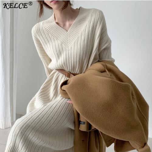 KELCE Fashionable Knitted Dresses