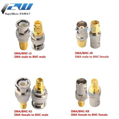 RF coaxial SMA to BNC F inch JJ KK JK KJ male and female adapter