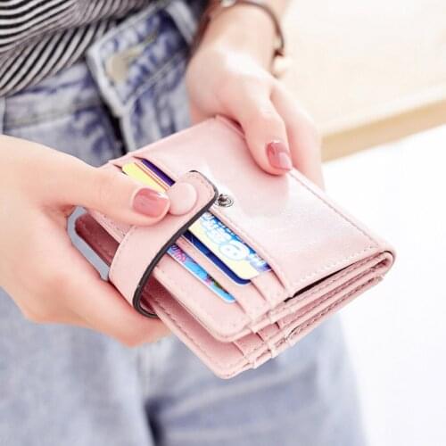 Brand Wallets Women New Purse Female Short Design INS Card Holder Wallet Fold Multifunction Clutch Bags Mini Credit Card Case