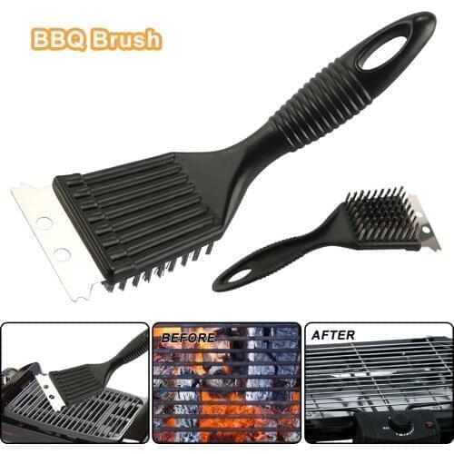 BBQ Barbecue Oven Grill Kitchen Metal Cleaning Brush Scraper Remover Cleaner