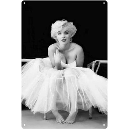 Marilyn Monroe Metal Tin Sign Painting for Bars Plaque Poster for Cafe Bar Pub Beer Wall Decor Cave Beer Signs Art Nostalgic