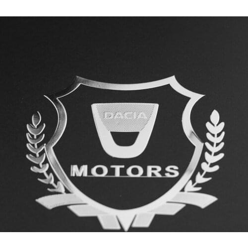 2pcs 3D Metal Car Styling Side Door Badge Stickers Side Window Emblem Decals For Dacia Lodgy 2 Mcv Sandero Duster Logan Sandero