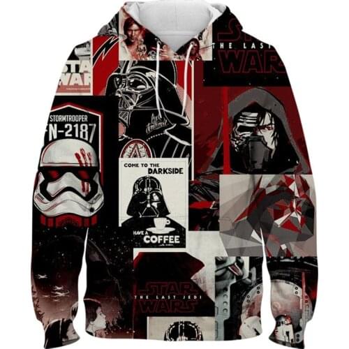Marvel Movie 3D Print Star Wars Mens Hoodie Spring Autumn Casual Womens Sweatshirt Harajuku Style Children Pullovers
