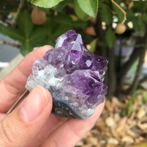 63g Natural Dream Amethyst Quartz Crystal Cluster Specimen Healing