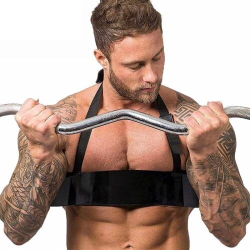 ELOS-Weight Lifting Arm Blaster Adjustable Aluminum Bodybuilding Bicep Bomber Arm Muscle Lifting Training Gym Equipment Black
