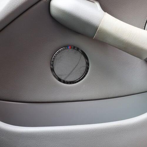 It Is Suitable For BMW Old 3 Series 1998-2005 BMW E46 The Carbon Fiber Horn Ring / 4 Pieces.Red. Solid Color. BMW Color