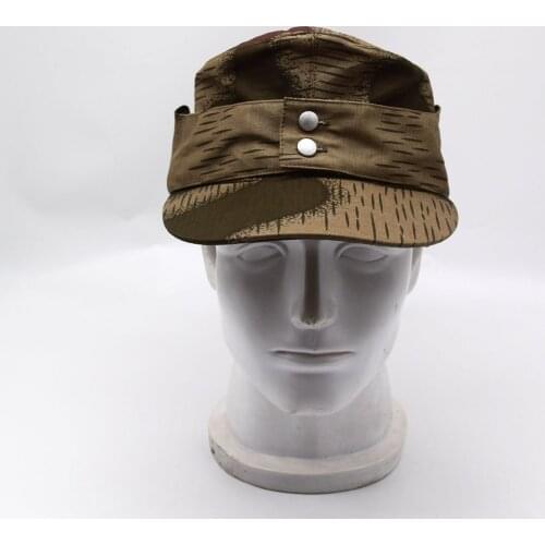 MILITARY WAR REENACTMENT REPLICA WWII WW2 GERMAN ARMY ELITE M43 SPLINTER CAMO B HAT FIELD CAP