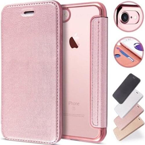 Luxury Slim Book Leather +TPU Wallet Flip Case Cover For iPhone 7 8 6 6S Plus SE X XS XR 12 Mini 11 12 Pro Max Card Holder Stand