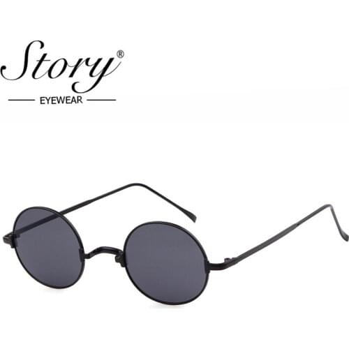 STORY retro round sunglasses women men 2019 luxury brand designer vintage personality bridge small frame glasses shades S128U