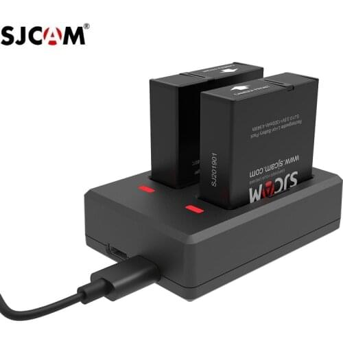 SJCAM SJ9 Accessories storage Bag Original Batteries Rechargable Battery Dual Charger For SJ9 Strike/ SJ10 Pro Action Camera Bag