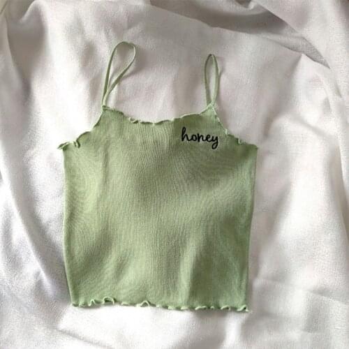 HELIAR Women Tops Letter Women Summer Y2k Tops Camis Womens Tube Top Strappy Plain Cute Tops 2021 Summer