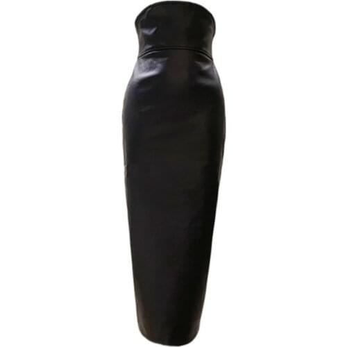 Vinieer Long Pencil Skirts