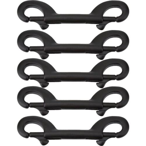 304 Stainless Steel Bolt Snap Scuba Diving Buckle 115mm Double Ended Clip Hook Diving Kayak Paddle Leash Accessorie set of 5