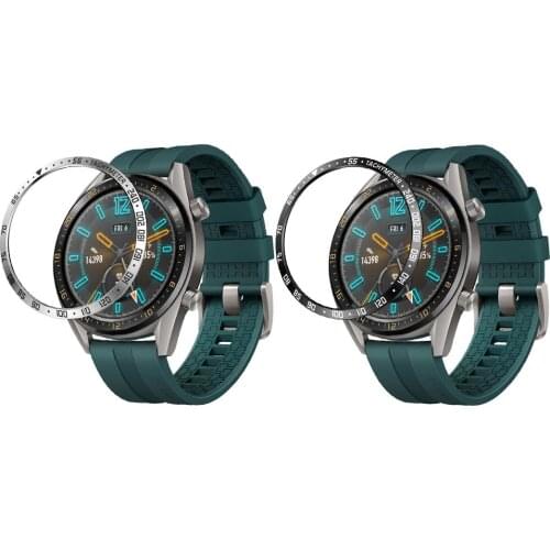 Smart Watch Protective Cover For Huawei Watch GT Bezel Ring Adhesive Cover Anti Scratch Metal Bezel Watch Ring