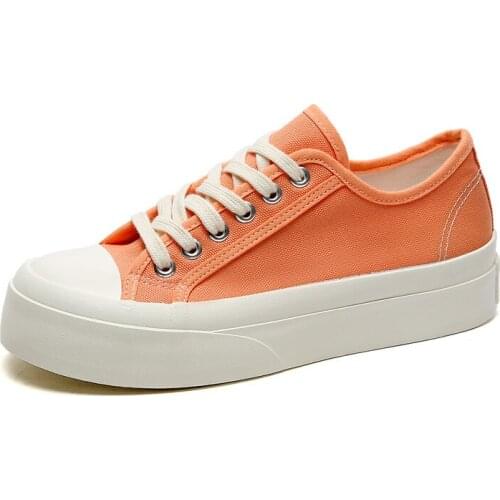 Women Canvas Shoes High Heel All-Match Non-Slip Shoes Height Increasing Casual Concise Sneakers 2021 New Brand Designer 35-40