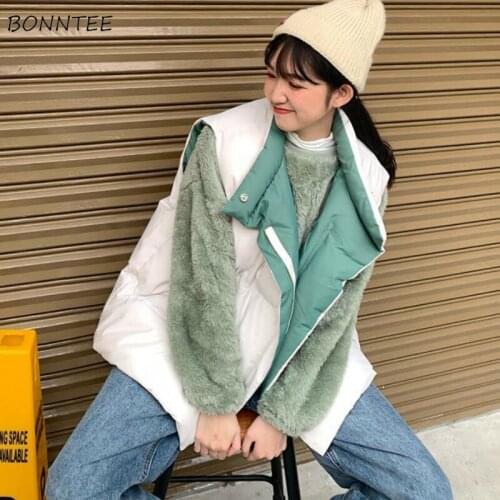 Vests Women Autumn Basic Ulzang Black Simple Street Preppy Teens Sleeveless Outwear Harajuku Daily Cropped Clothes Female Zipper