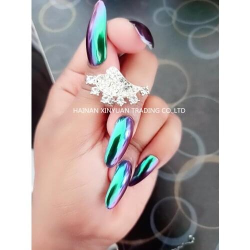 0.5g/0.2g High Grade Chameleon Powder Color Change Mirror Pigment Nails Glitter Sequins Nail Art DIY for Gel Nail Polish