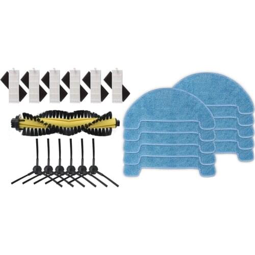 1 Set Replacement Accessories for Ilife A4 Robot Vacuum Cleaner & 10 Pcs Vacuum Cleaner Parts Mop Cloth