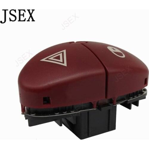 10 pieces Auto Hazard Warning Flasher Light Switch 96403778JK For PEUGEOT