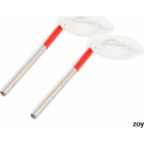2Pcs AC 220V 150W 8 x 100mm Single Head Cartridge Heater Heating Element
