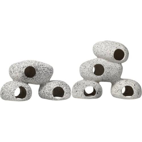 Aquarium Rock Cave Fish Tank Pond Hideaway for Shrimp Cichlid Hiding Breeding