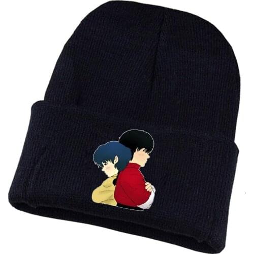 Anime Ranma Knitted hat Cosplay hat Unisex Print Adult Casual Cotton hat teenagers winter Knitted Cap