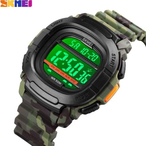 SKMEI Outdoor Sports Digital Mens Watch Luxury 2 Time Count Down lectronic Wristwatches Waterproof Clock Relogio Masculino