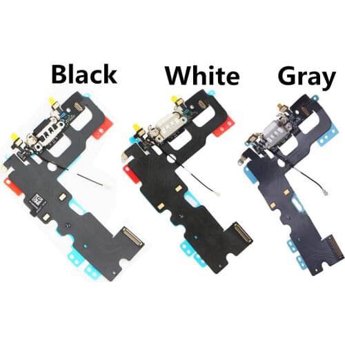 For Apple iPhone 7 Plus 5.5" White/Black/Gray Charge Charging Port Dock Connector Flex Cable
