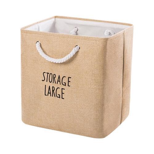 Cotton And Linen Portable Multi-Purpose Desktop Storage Basket Storage Basket Fabric Storage Basket Snack Storage Box Debris Sto