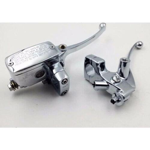 Chrome 7/8 " Brake Clutch Levers For Honda Kawasaki Suzuki Cafe Racer Custom CB
