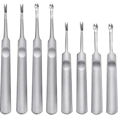 Hand Leather Edge Skiving DIY Craft Tool, Leather Grooving Tool for Leather Carving Work (8Pcs)