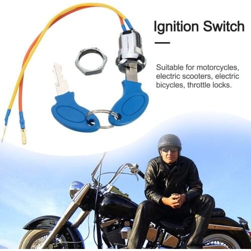 Car Ignition Key Switch Electric Scoot Lock With Reliable Locking Mechanism 2-wire Electric Scooter ATV Go Kart Moto Pocket Dirt