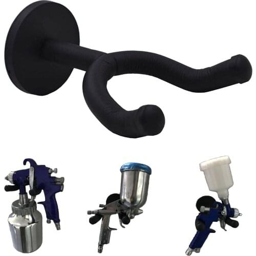 Gravity Spray Gun Holder Magnetic Wall Stand Feed HVLP Paint Cup Booth Shop Tool