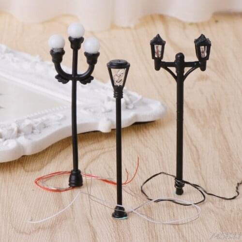 Miniature Landscape Street Lamp Road Light Bonsai Lighting Ornament Garden Decor 3 Type G15 Drop ship
